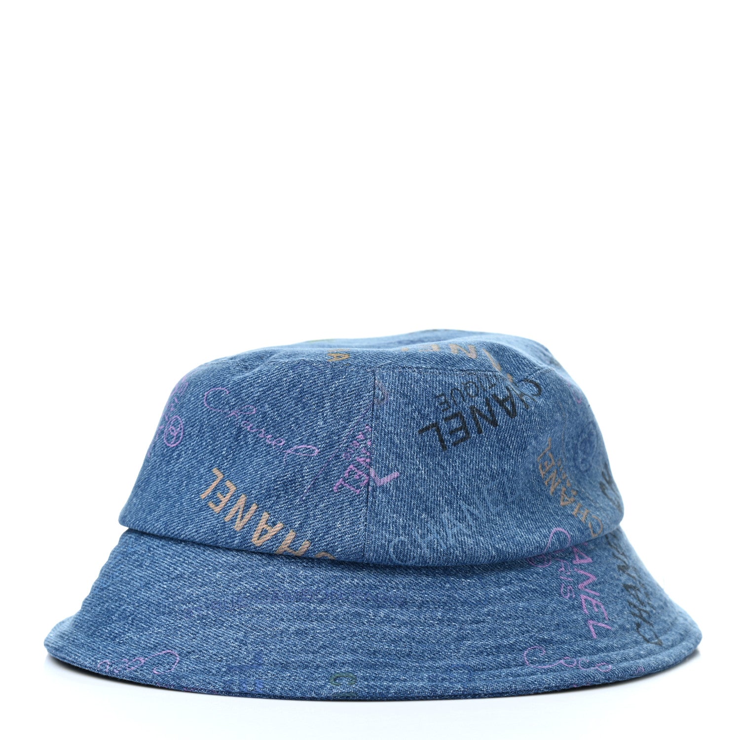Chanel Denim Mood Cloche Bucket Hat L Blue 6 of 8