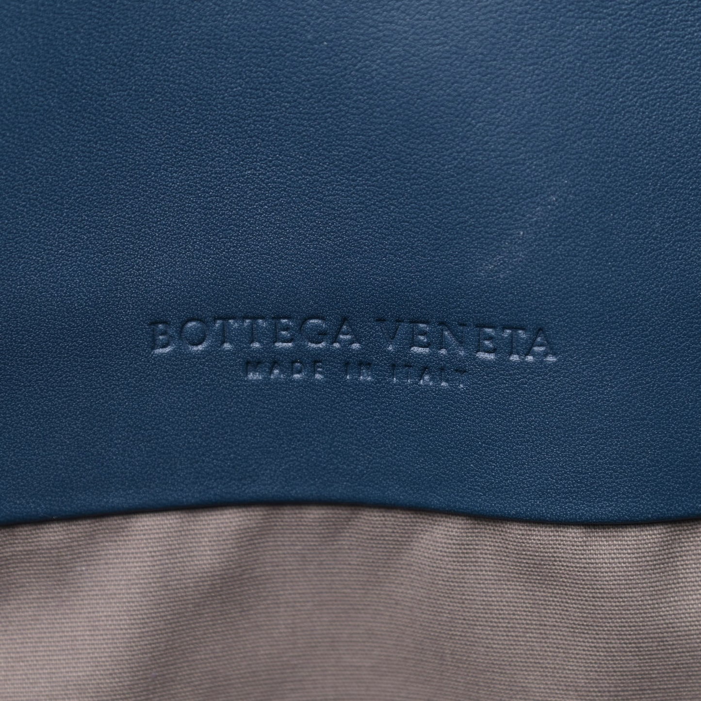 Nappa Intrecciato Stripe Tote Denim