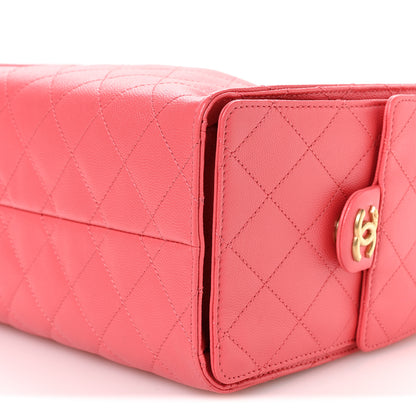 Chanel Caviar Quilted Small Chanel 25 Handbag Coral 10 of 11