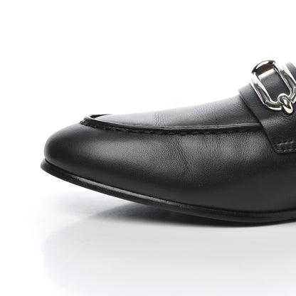 Hermes Calfskin Womens Colette Loafers 38 Black 9 of 17