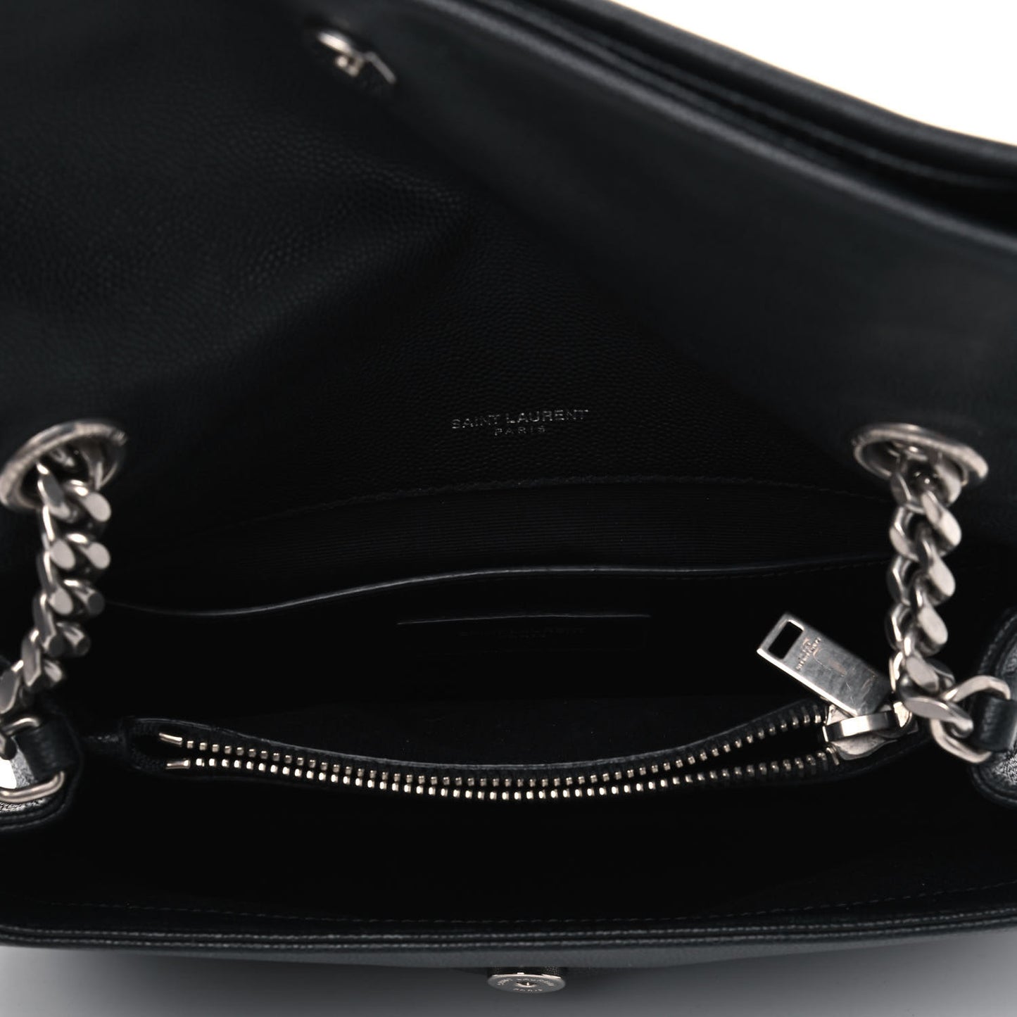 Grain De Poudre Small West Hollywood Monogram Fold-Over Bag Black