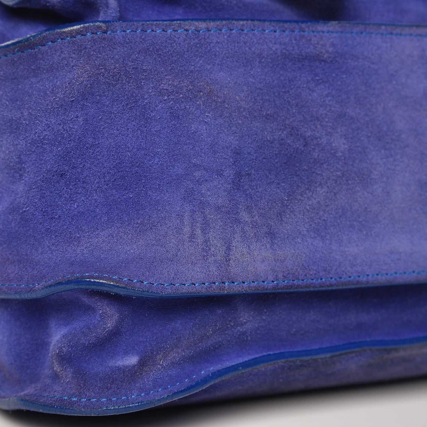 Suede PS1 Large Satchel Cobalt