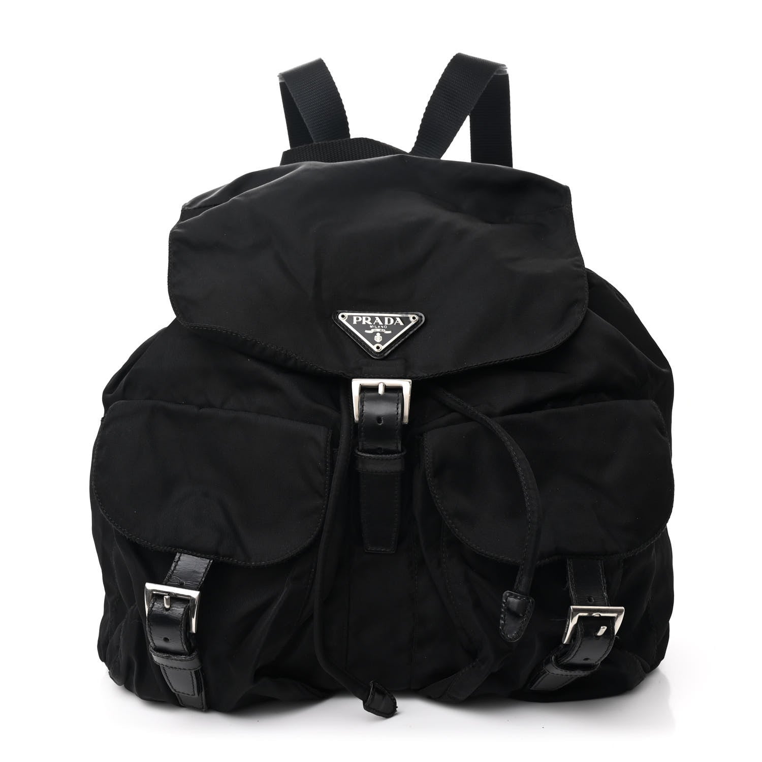 Prada Nylon Vela Medium Backpack Black 1 of 12