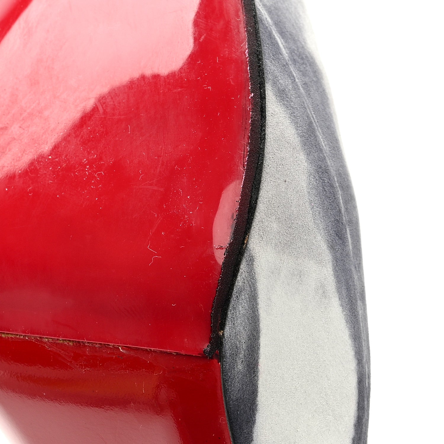 Christian Louboutin Suede Woodstock Very Prive 120 Pumps 39 Black Grey 9 of 9