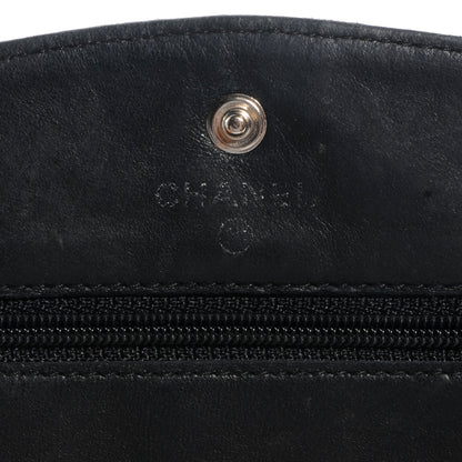 Chanel Caviar CC Wallet on Chain WOC Black 5 of 8
