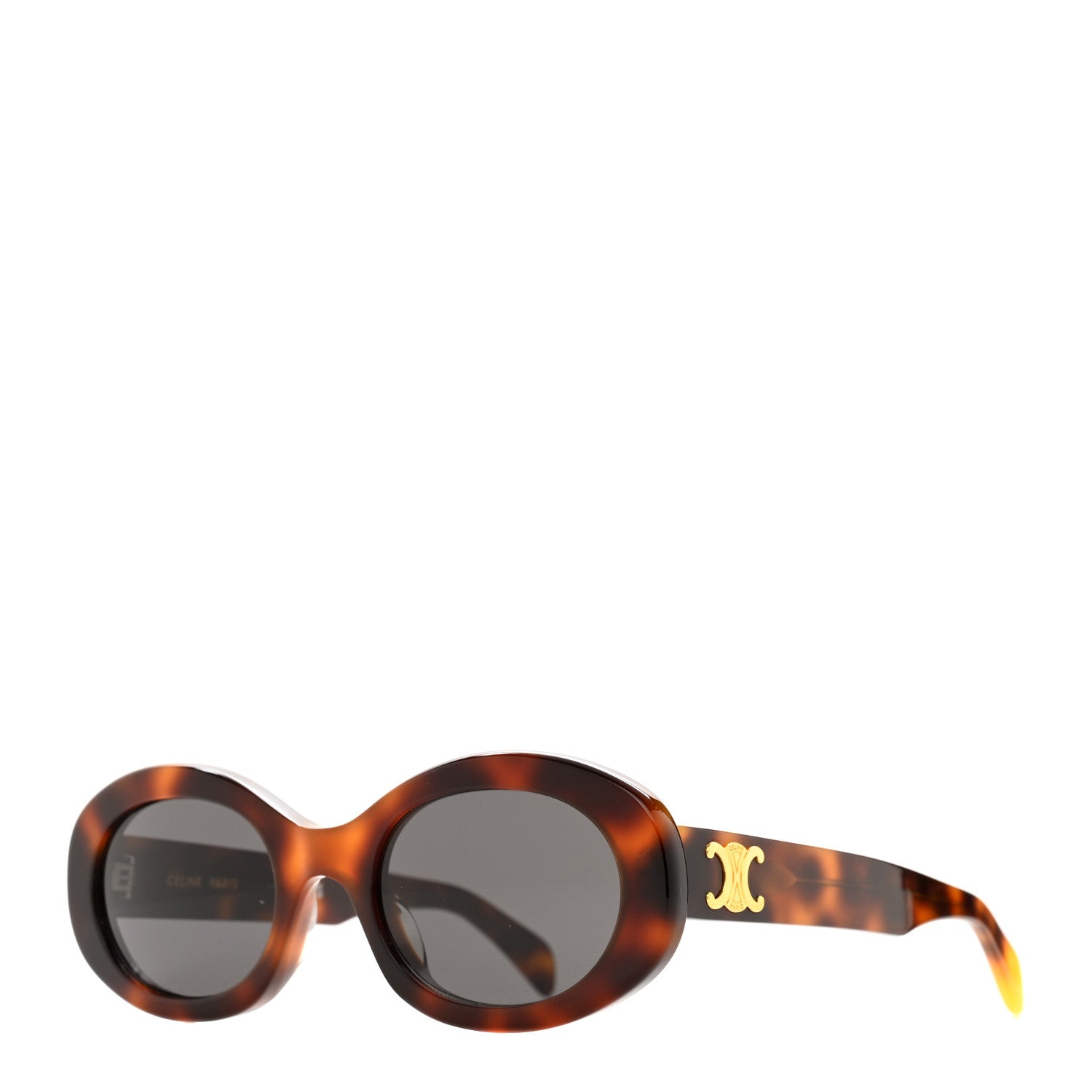 Celine Acetate Triomphe 01 Sunglasses CL 40194U Tortoise 1 of 7