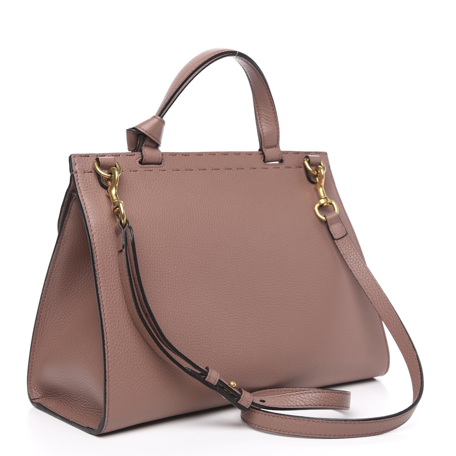 Gucci Calfskin Small GG Marmont Top Handle Bag Rosy Phard 3 of 12
