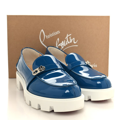 Christian Louboutin Patent Lock Woody Loafers 39 Ludgwig White 8 of 8