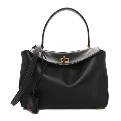 Balenciaga Natural Smooth Calfskin Small Rodeo Top Handle Handbag Black 1 of 11