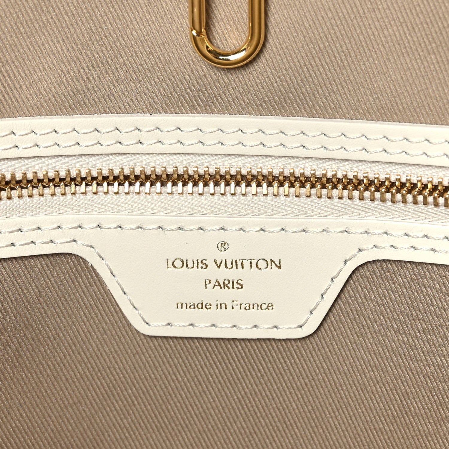 Louis Vuitton Cotton Monogram Embroidered Neverfull MM Beige White 6 of 8