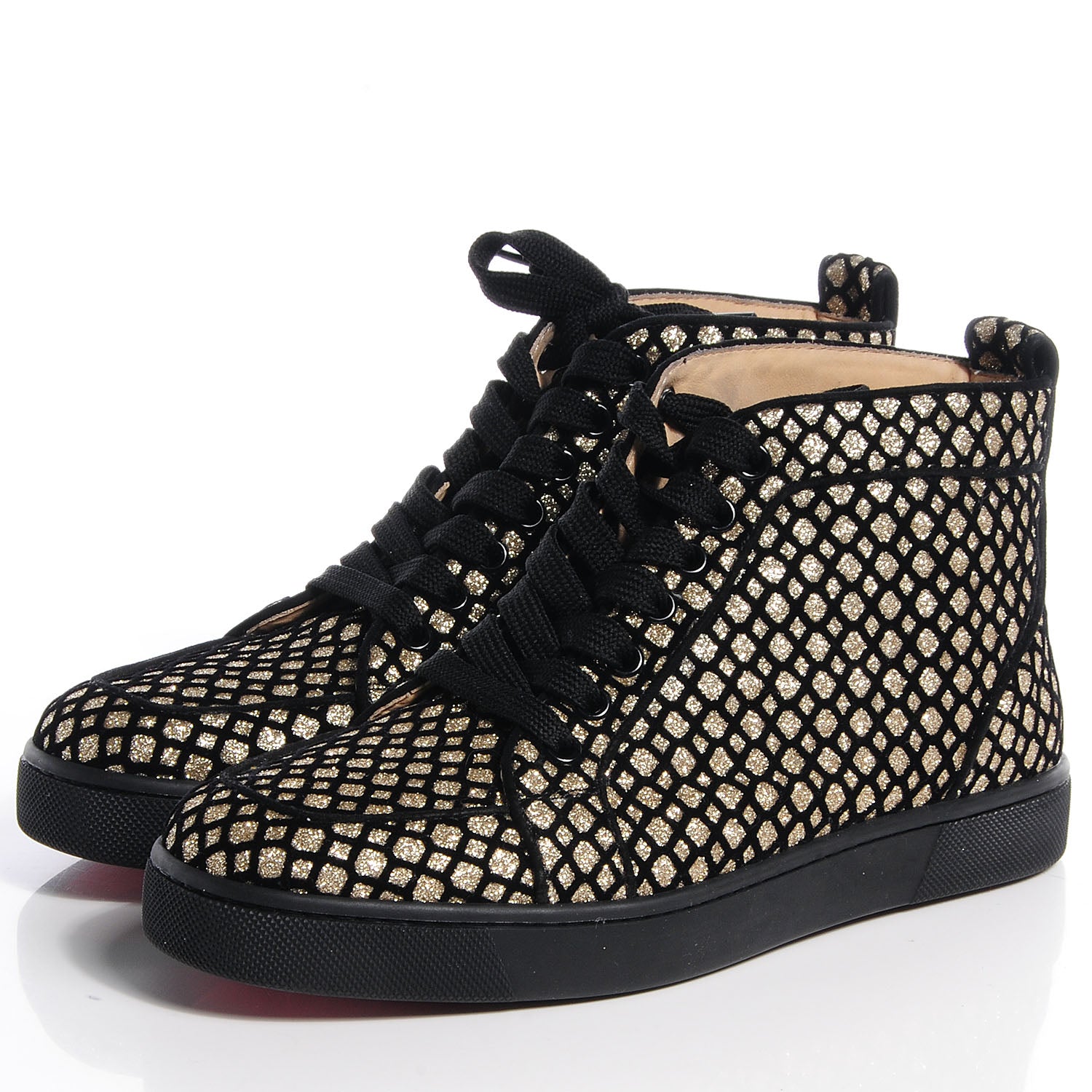 Christian Louboutin Glitter Rantus Orlato Sneakers Platine 37.5 3 of 7