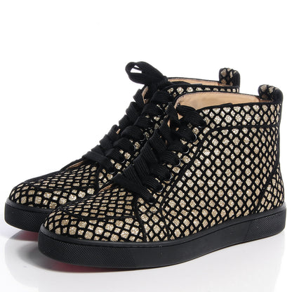 Christian Louboutin Glitter Rantus Orlato Sneakers Platine 37.5 3 of 7