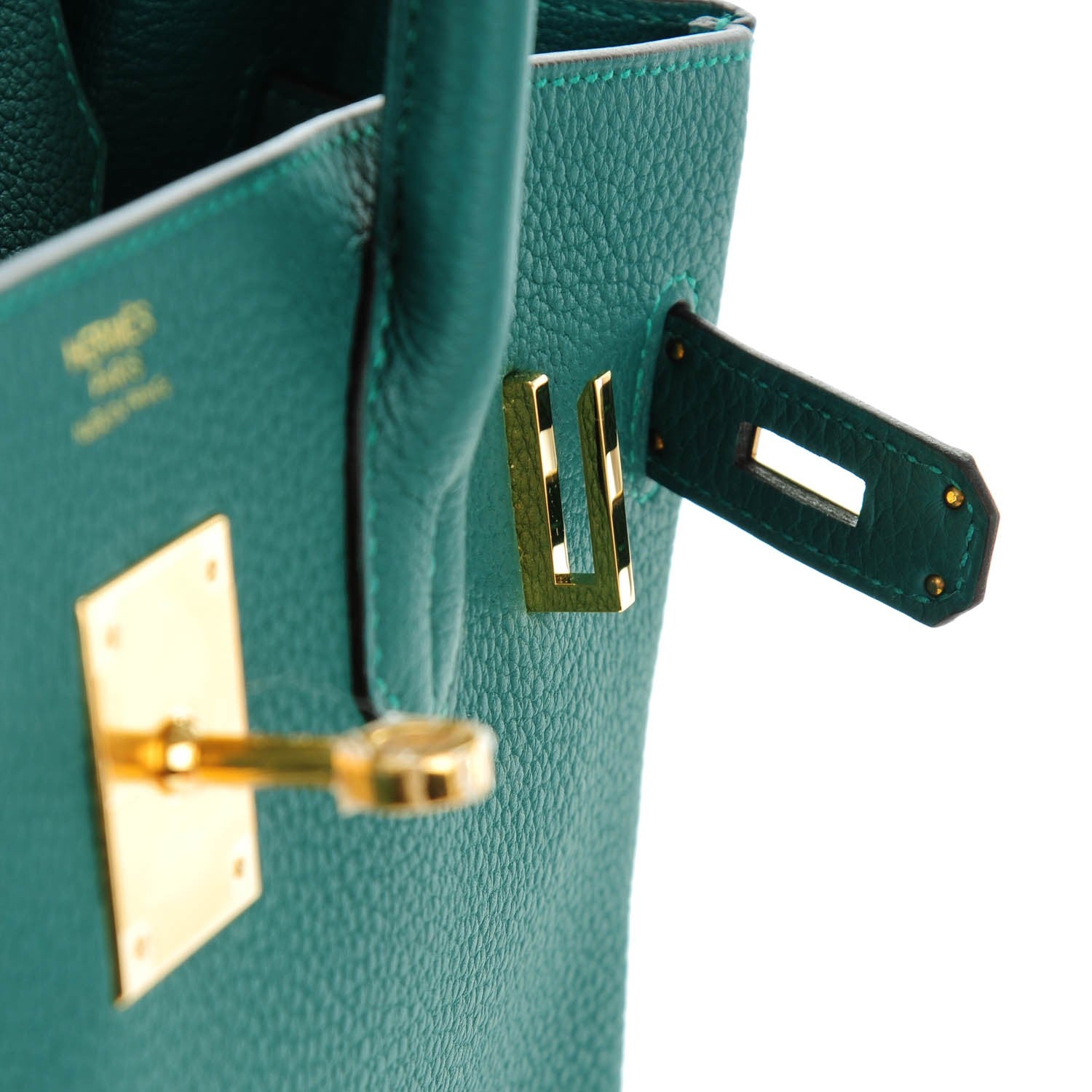 Hermes Togo Birkin 30 Malachite 16 of 22