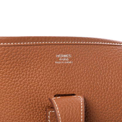 Hermes Taurillon Clemence Evelyne III GM Gold 6 of 11