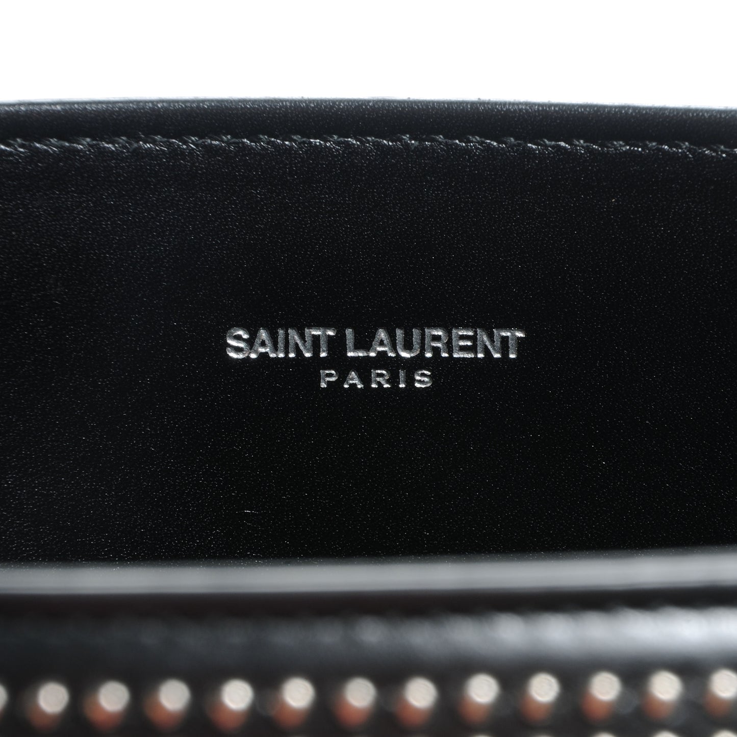Studded Leather Small Sac de Jour Carryall Black