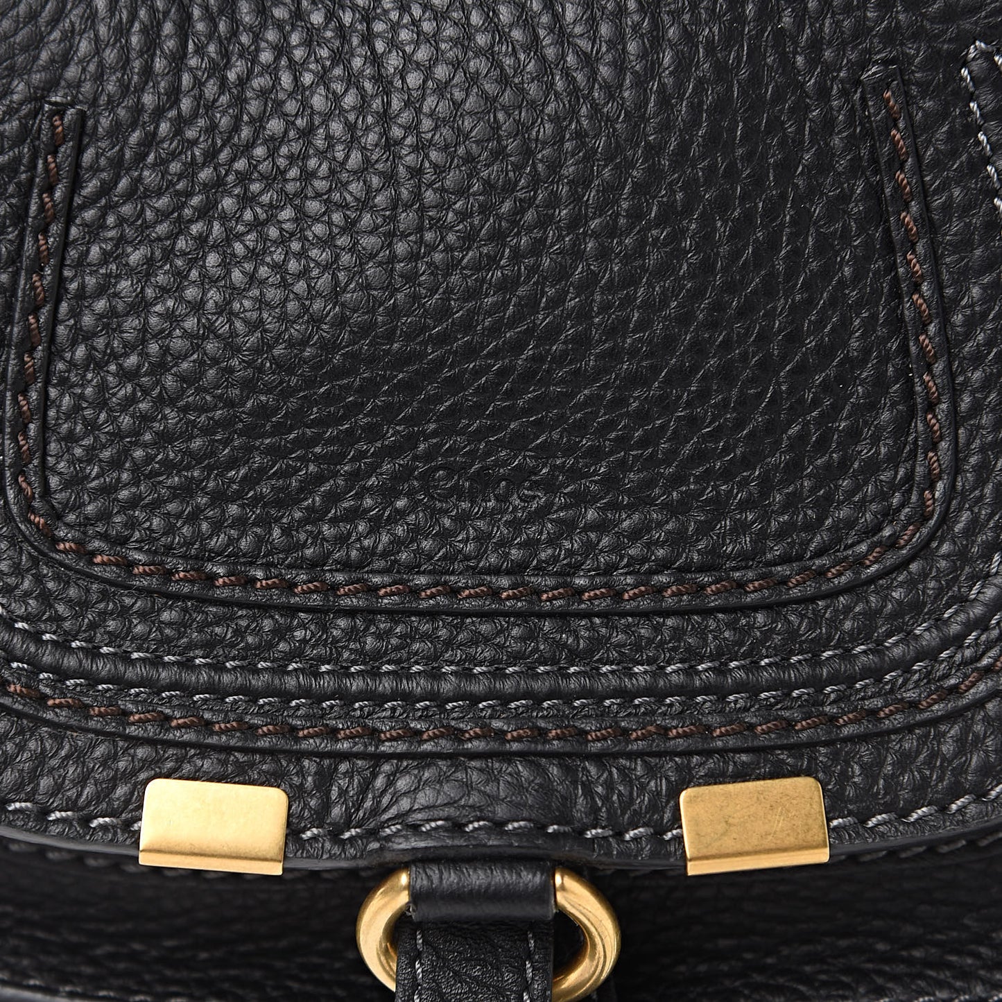 Calfskin Mini Marcie Satchel Black