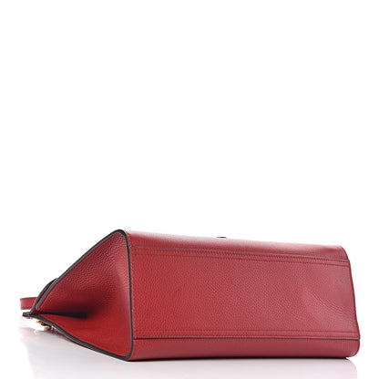 Gucci Calfskin Small GG Marmont Top Handle Bag Vulcanic Red 4 of 11