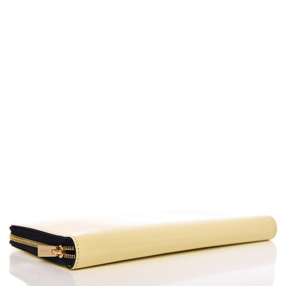 Celine Spazzolato Calfskin Large Zip Around Multifunction Wallet Yellow 4 of 7