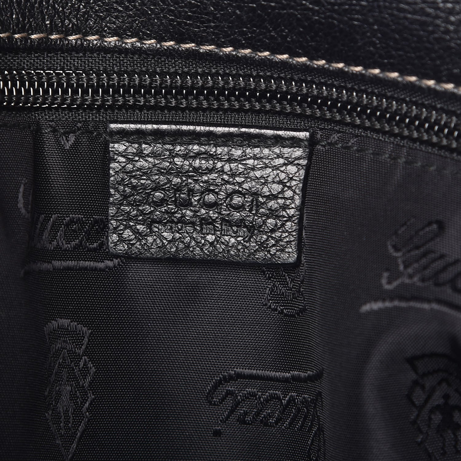 Gucci Calfskin Messenger Bag Black 6 of 10
