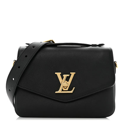 Louis Vuitton Grained Calfskin Lockme Oxford Black 1 of 11