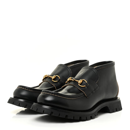 Gucci Cordovan Lux Mens Harald Horsebit Ankle Boots 7 Black 3 of 19