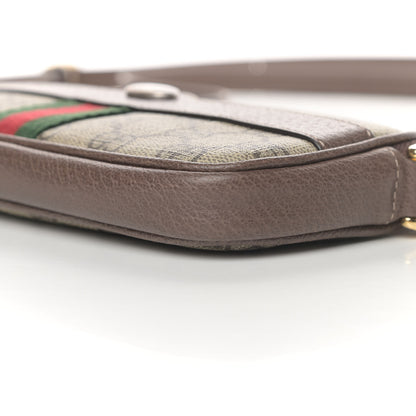 Gucci GG Supreme Monogram Web Mini Ophidia GG Bag Brown 9 of 11