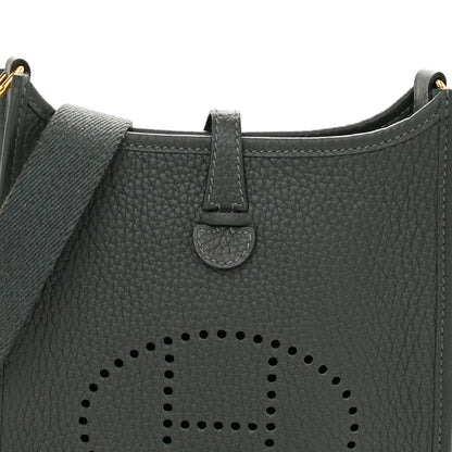 Hermes Taurillon Clemence Amazone Evelyne TPM Vert Fonce 8 of 11