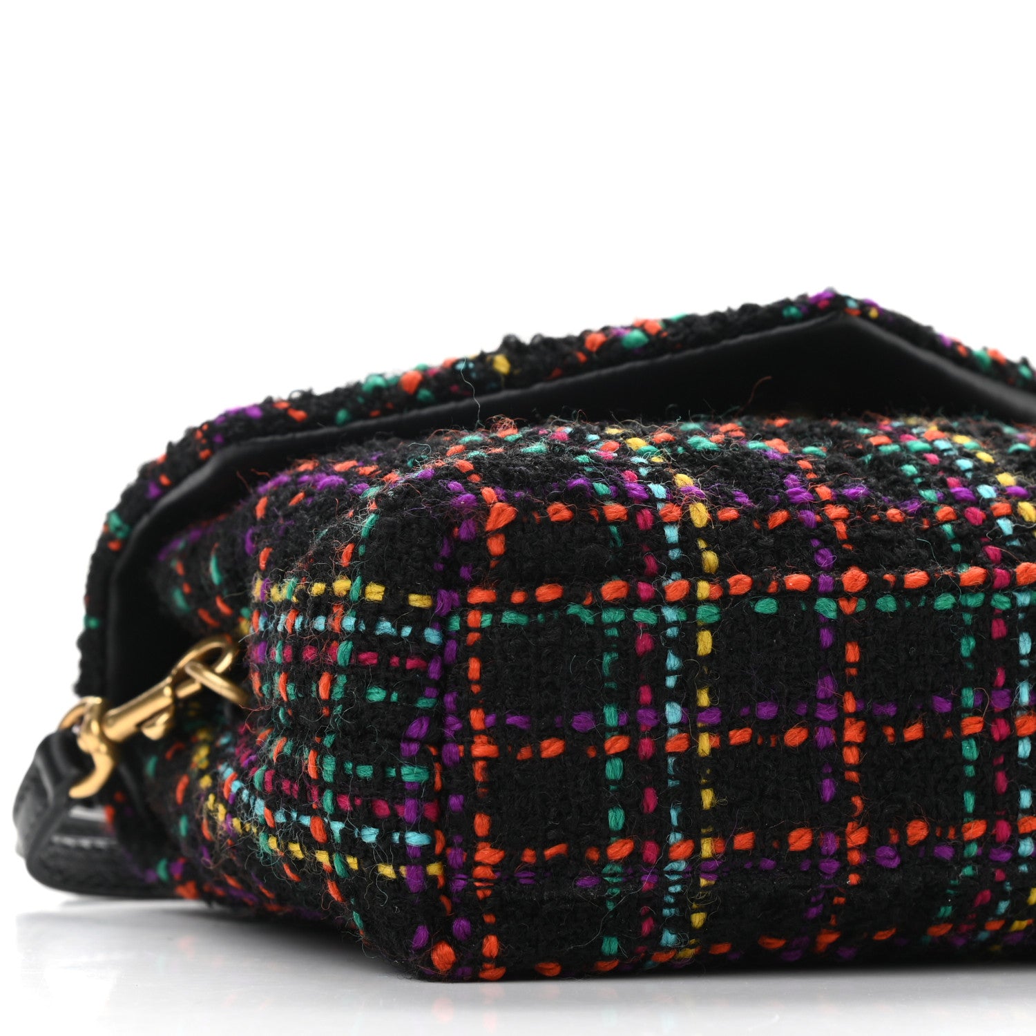 Saint Laurent Tweed Toy Loulou Shoulder Bag Black 9 of 11