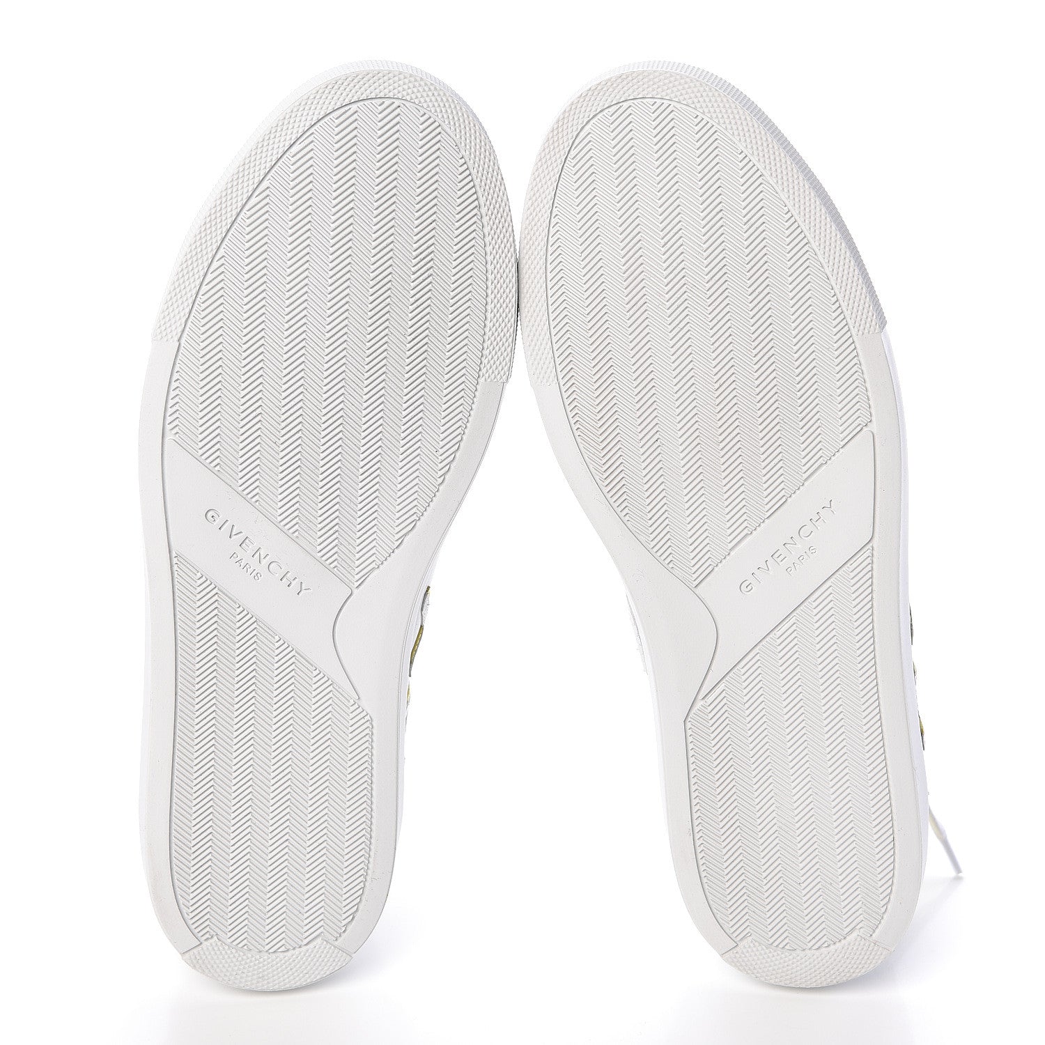Givenchy Calfskin Reverse Logo Womens Urban Street Sneakers 38 White Yellow 6 of 10