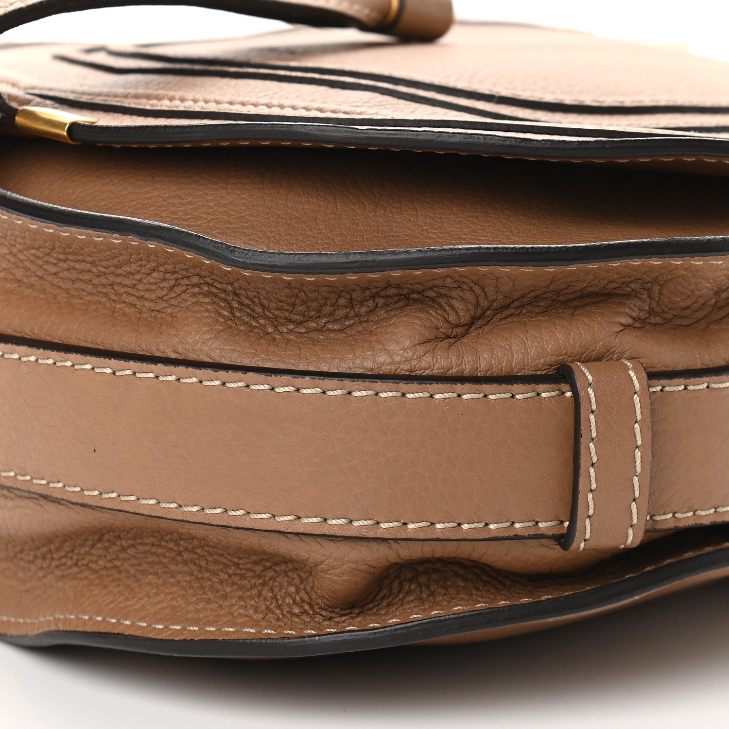 Chloe Calfskin Medium Marcie Round Crossbody Bag Nut 10 of 10