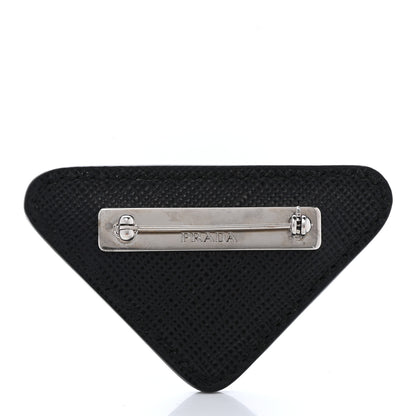 Prada Logo Brooch Black 3 of 5