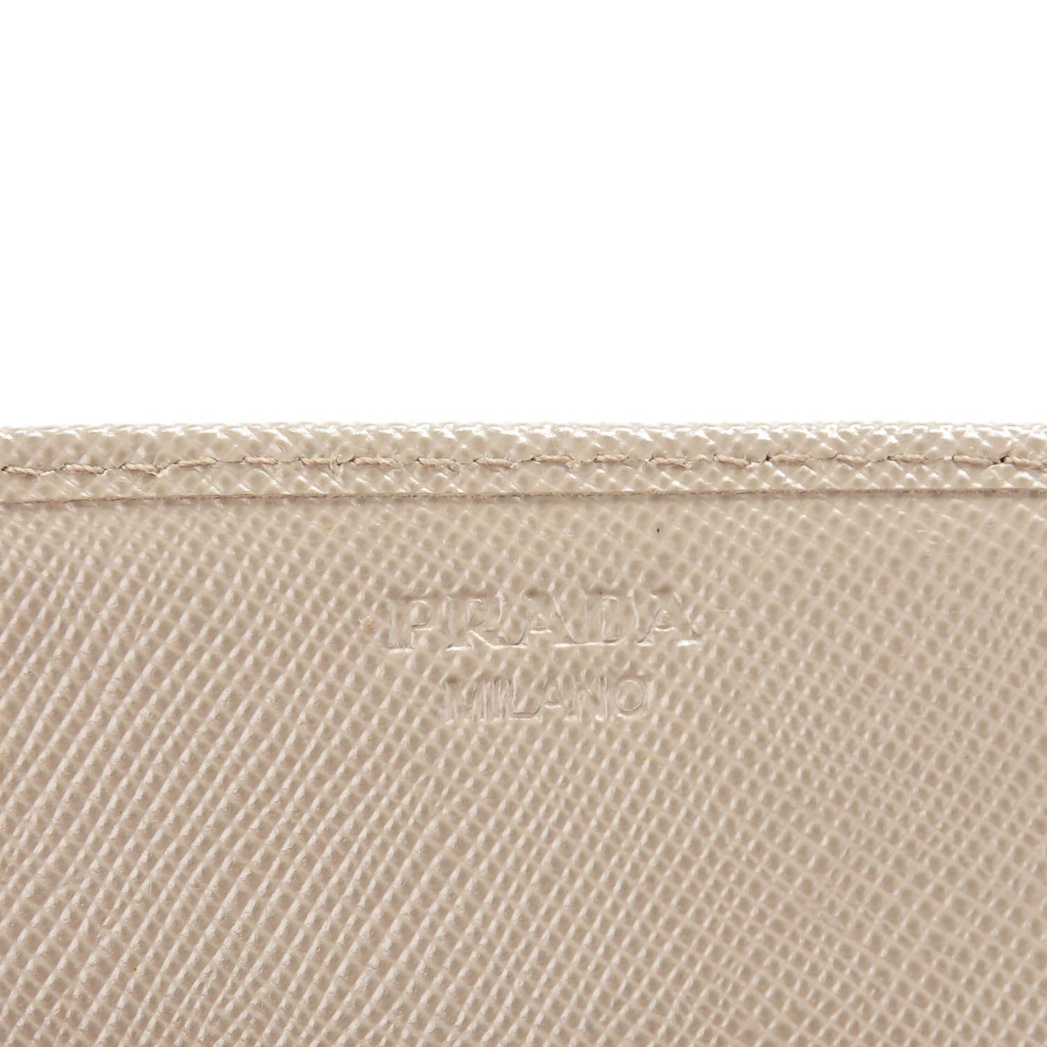 Prada Saffiano Metal Continental Flap Wallet Argilla 6 of 8