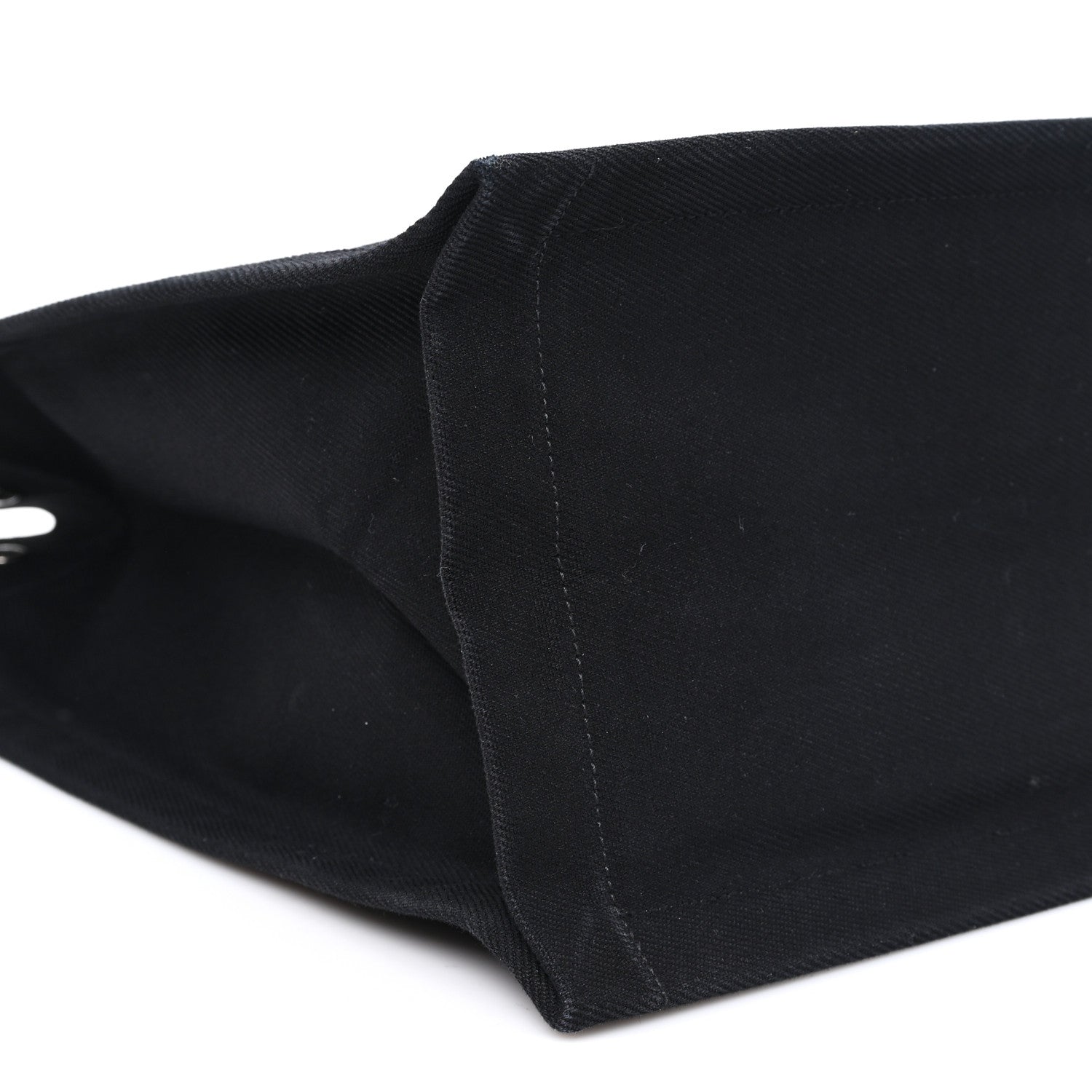 Saint Laurent Linen Calfskin Rive Gauche Tote Black 9 of 10