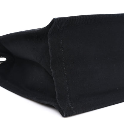 Saint Laurent Linen Calfskin Rive Gauche Tote Black 9 of 10