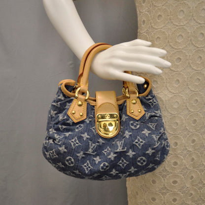 Louis Vuitton Denim Pleaty Blue 2 of 7