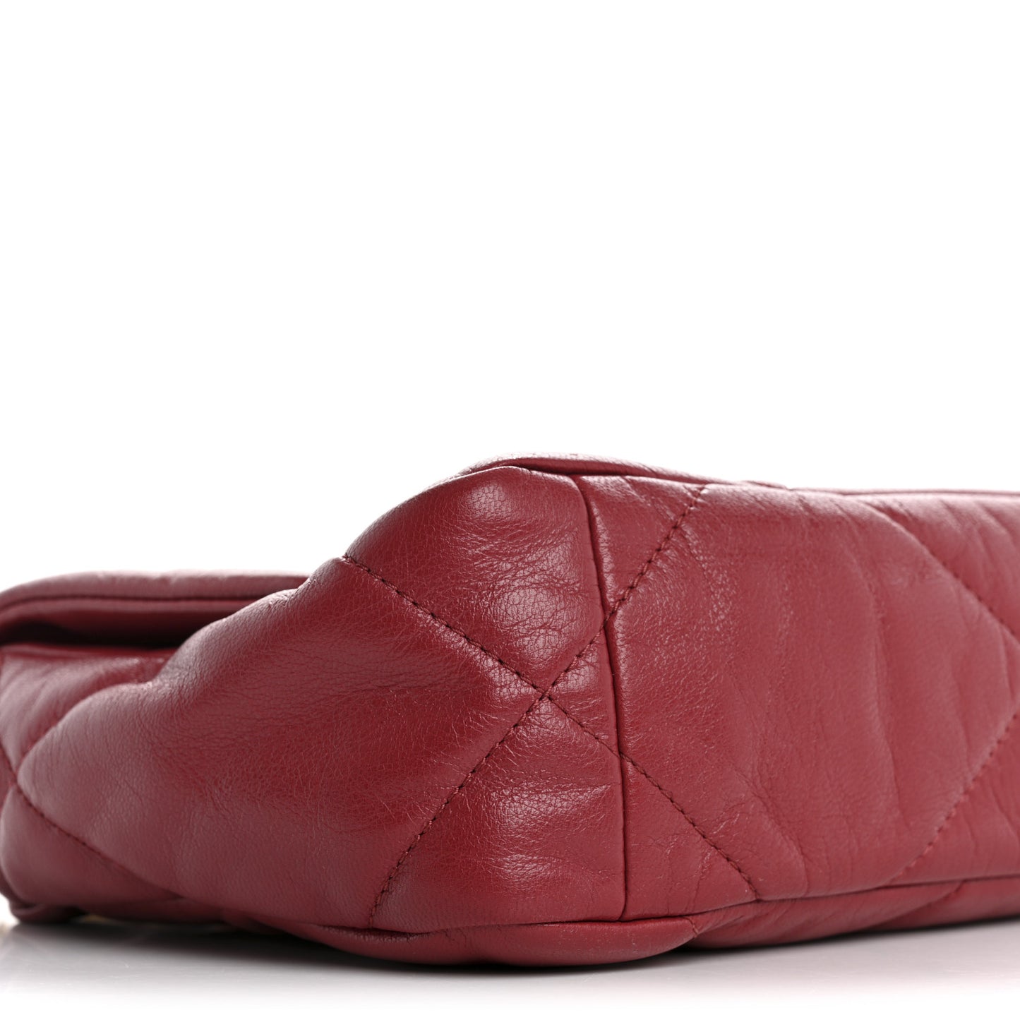 Goatskin Quilted Medium Chanel 19 Flap Red