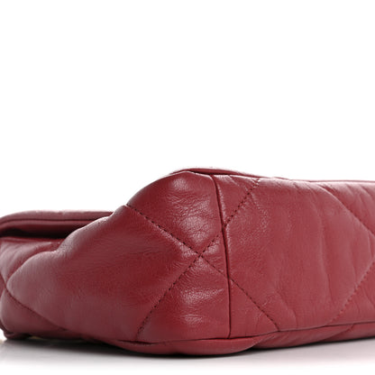 Chanel Goatskin Quilted Medium Chanel 19 Flap Red 9 of 15