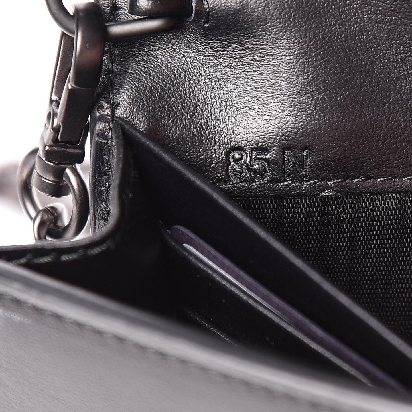 City Calfskin Cahier Studded Mini Bag Black