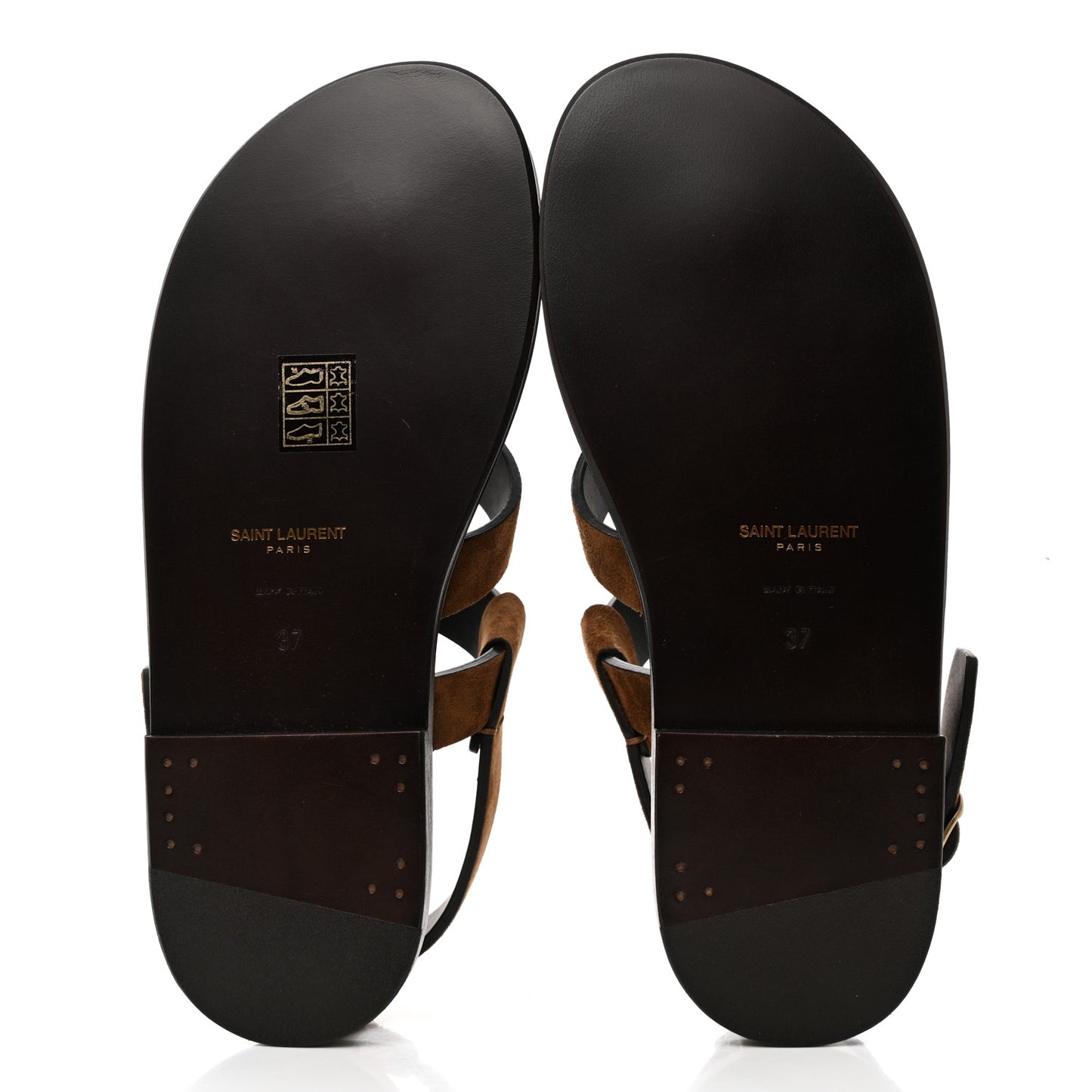 Suede Culver Flat Sandals 37 Brown