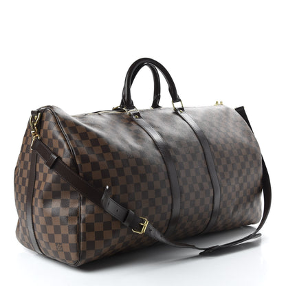 Louis Vuitton Damier Ebene Keepall Bandouliere 55 2 of 9