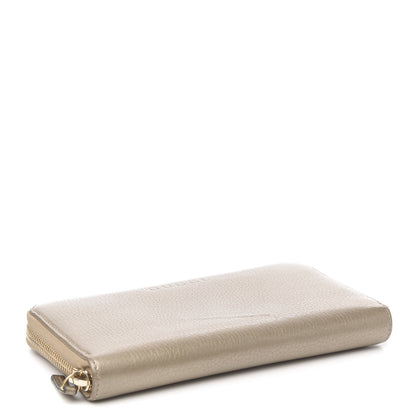 Gucci Calfskin Zip Around Wallet Gold 3 of 7