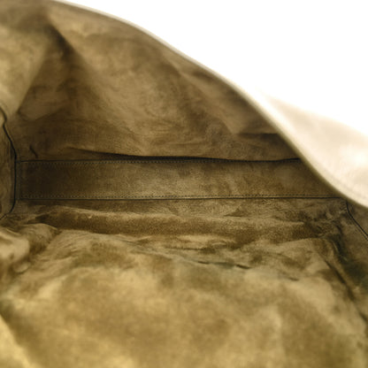 Saint Laurent Suede Medium Reversible Monogram Kate Satchel Olive 9 of 17