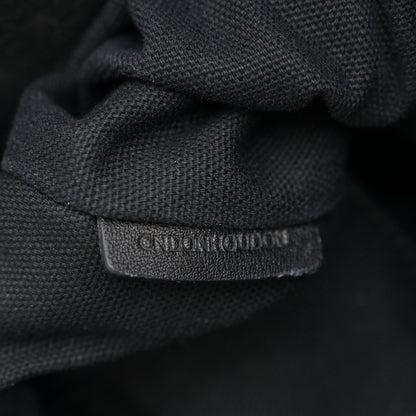 Burberry Canvas Mega Check Studded Medium Ashby Bucket Bag Black 7 of 10