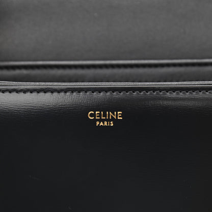 Celine Shiny Calfskin Teen Triomphe Black 6 of 10