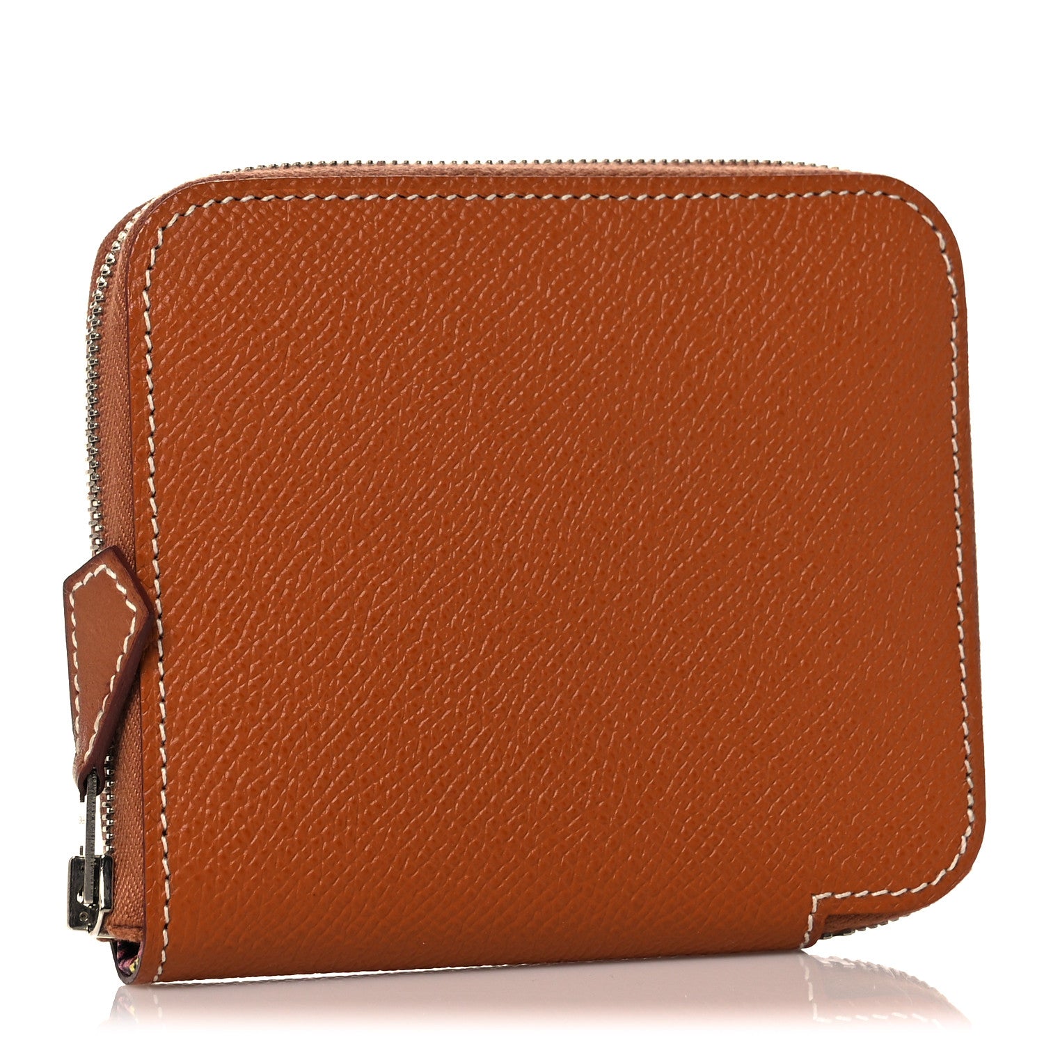 Hermes Epsom Silk'in Compact Wallet Gold 3 of 9