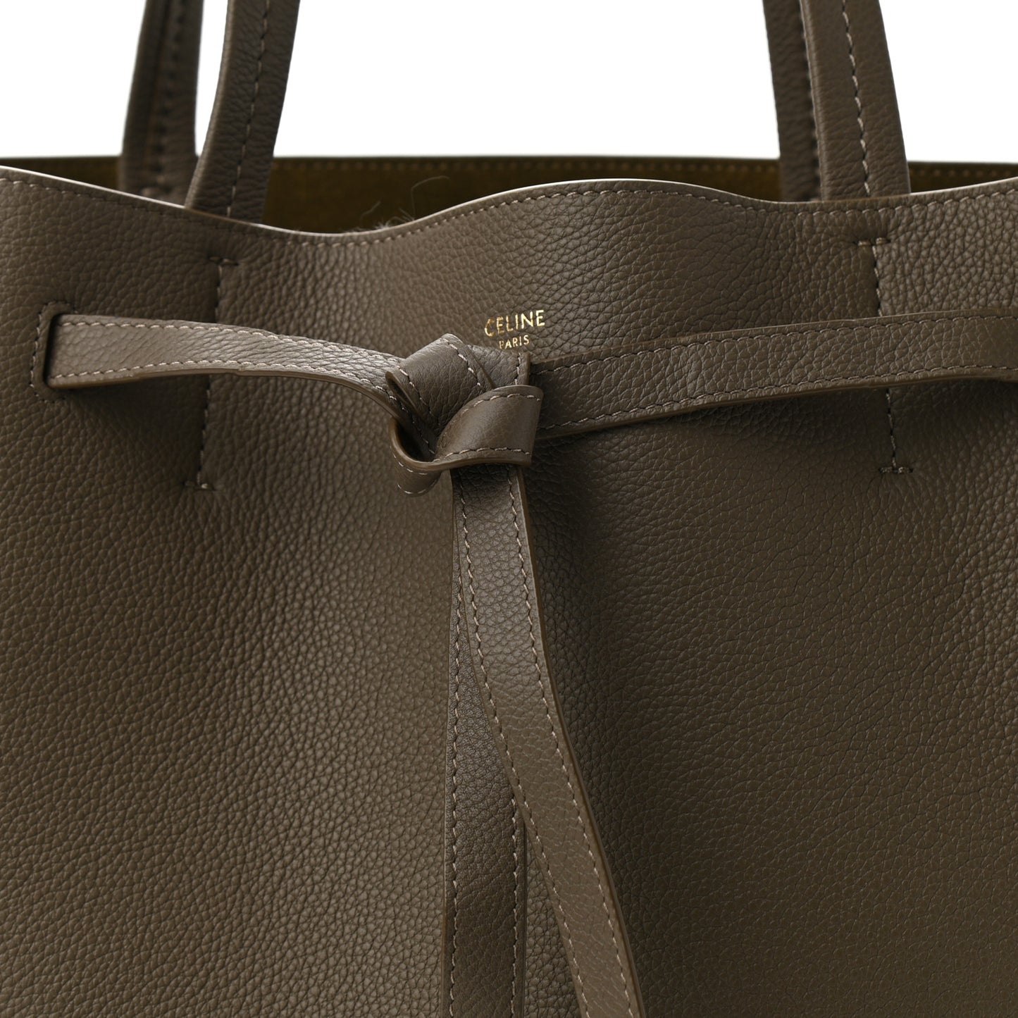 Soft Grained Calfskin Small Belt Cabas Phantom Taupe