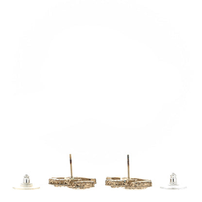Chanel Enamel CC Baroque Earrings Light Gold 3 of 4