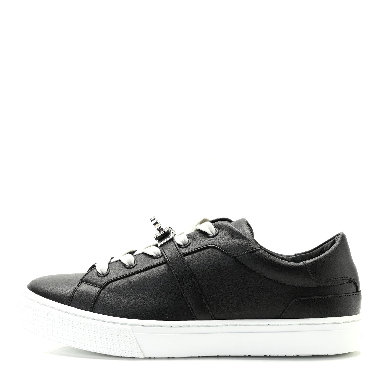 Hermes Calfskin Day Sneakers 37 Black 1 of 8