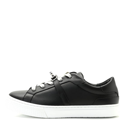 Hermes Calfskin Day Sneakers 37 Black 1 of 8