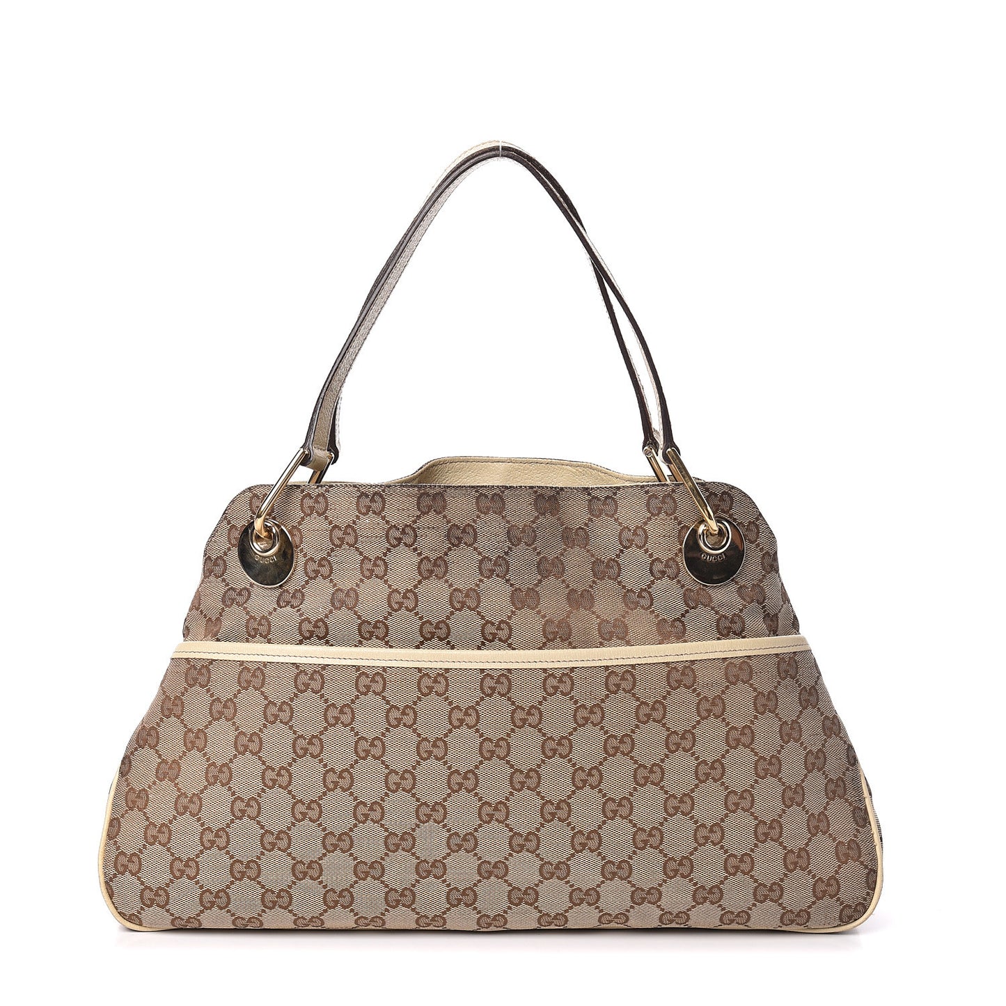 Monogram Medium Eclipse Shoulder Bag Off White